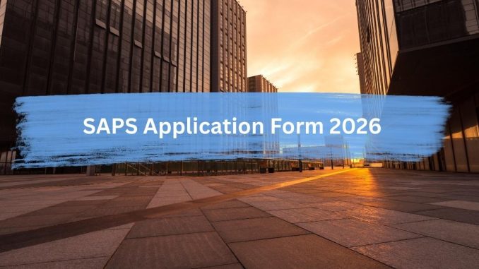 SAPS application form recruitment process