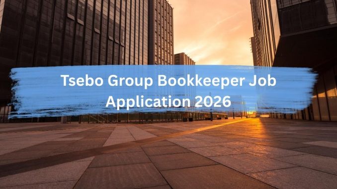 Tsebo Group Bookkeeper job FEDICS Longmeadow