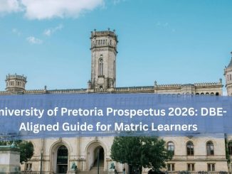 University of Pretoria campus with undergraduate students