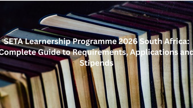 SETA Learnership Programme 2026 South Africa