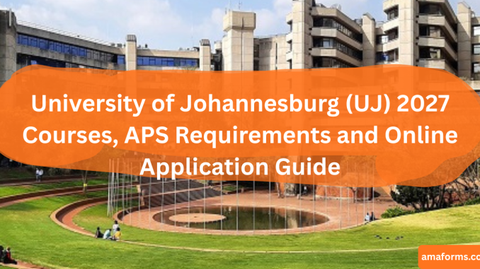 University of Johannesburg UJ 2027 undergraduate prospectus cover